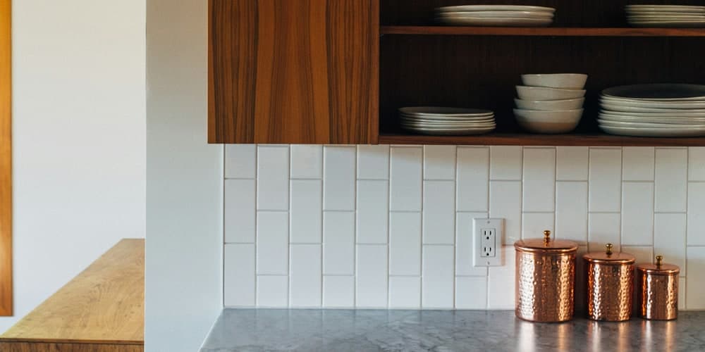 Beautiful subway tile kitchen backsplash installation